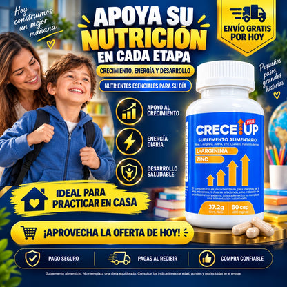 El suplemento con nutrientes esenciales que apoya el crecimiento, la energía y el desarrollo infantil saludable.
